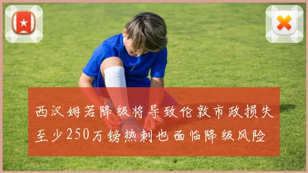 西汉姆若降级将导致伦敦市政损失至少250万镑热刺也面临降级风险