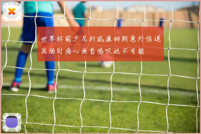 世界杯前夕尼科威廉姆斯意外伤退离场时痛心疾首感叹这不可能